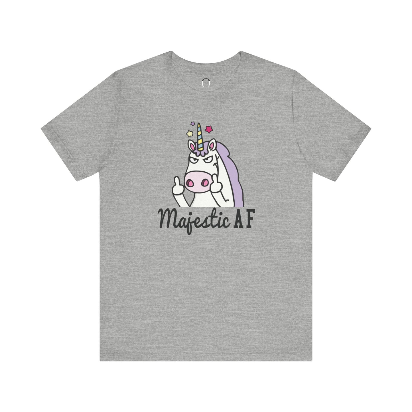 Majestic AF_ Middle Finger Unicorn Tee