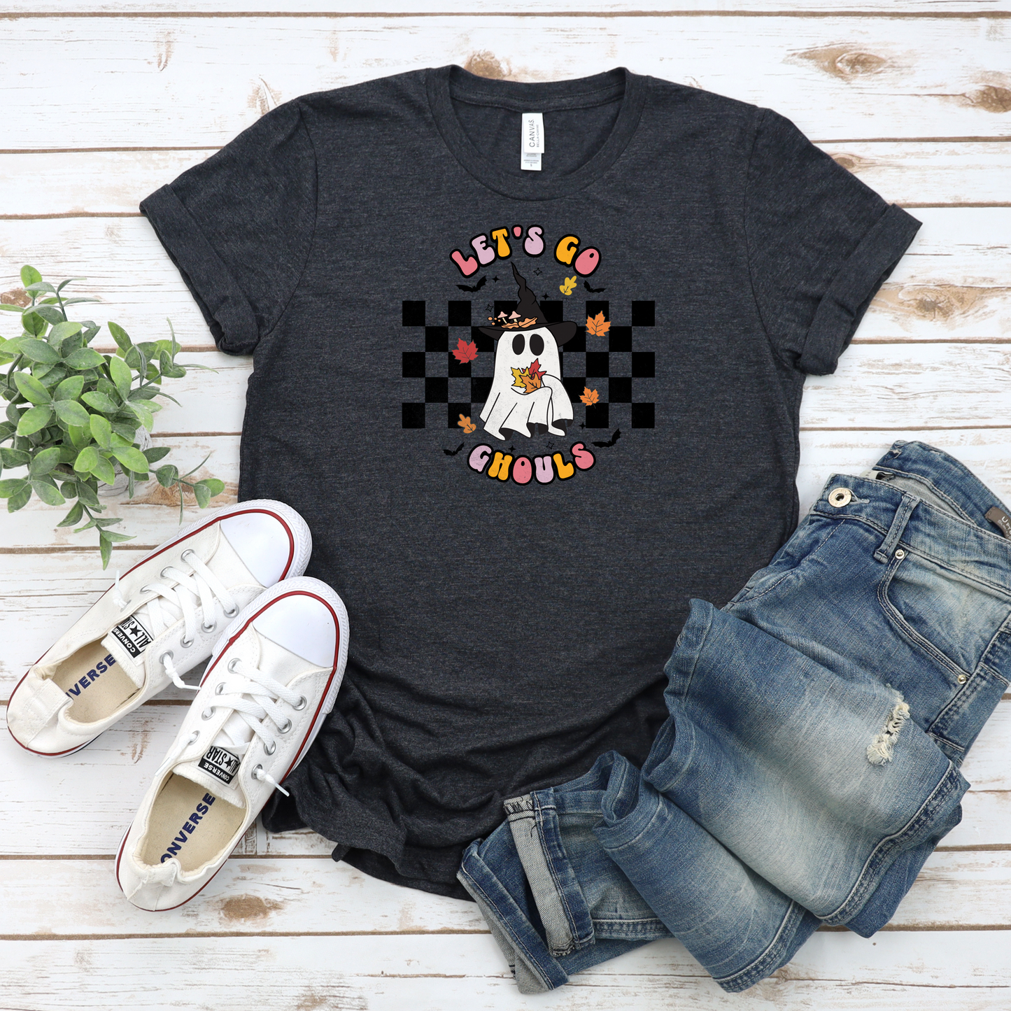 Let's Go Ghouls Ghost Tee