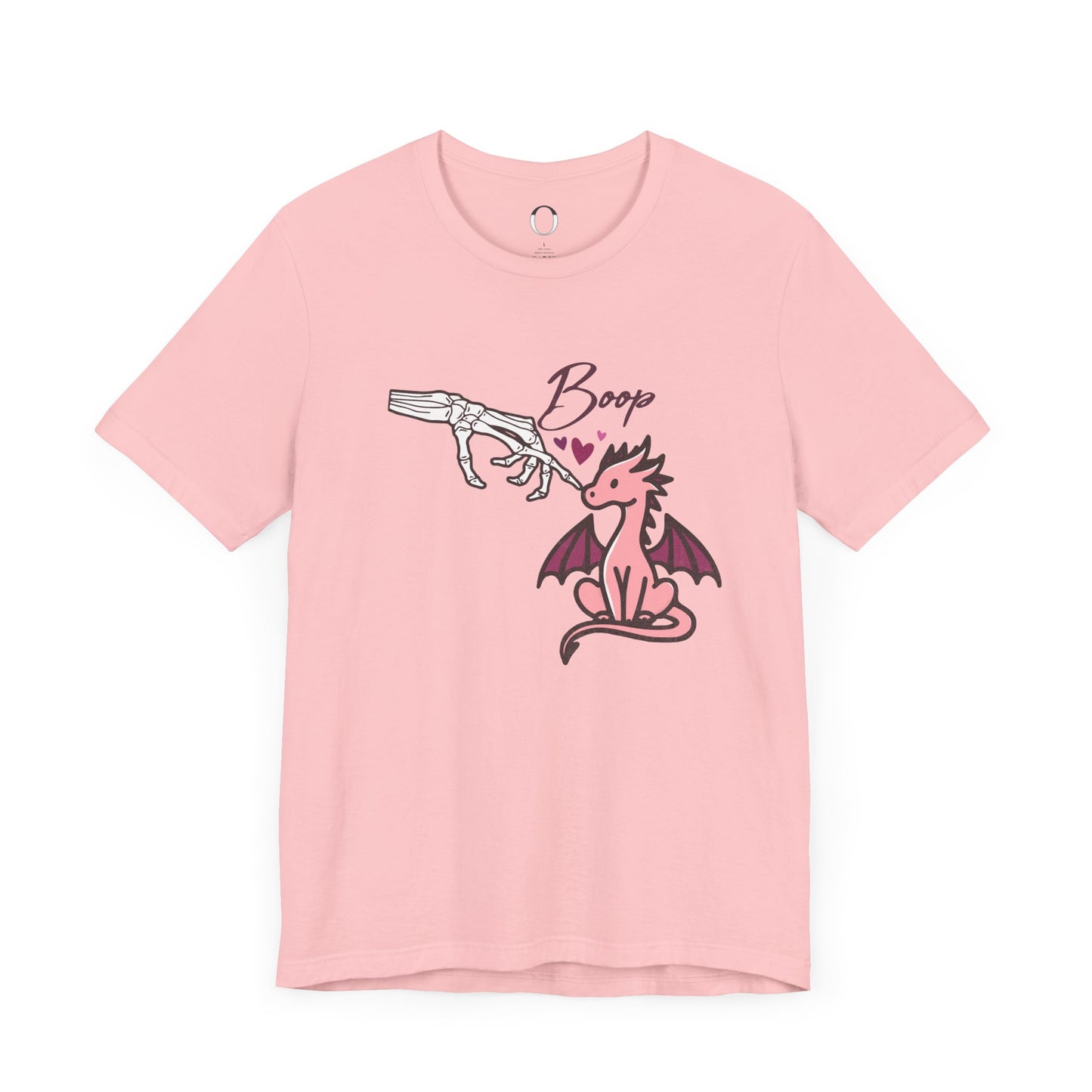 Skeleton Hand Boop Pink Dragon Tee