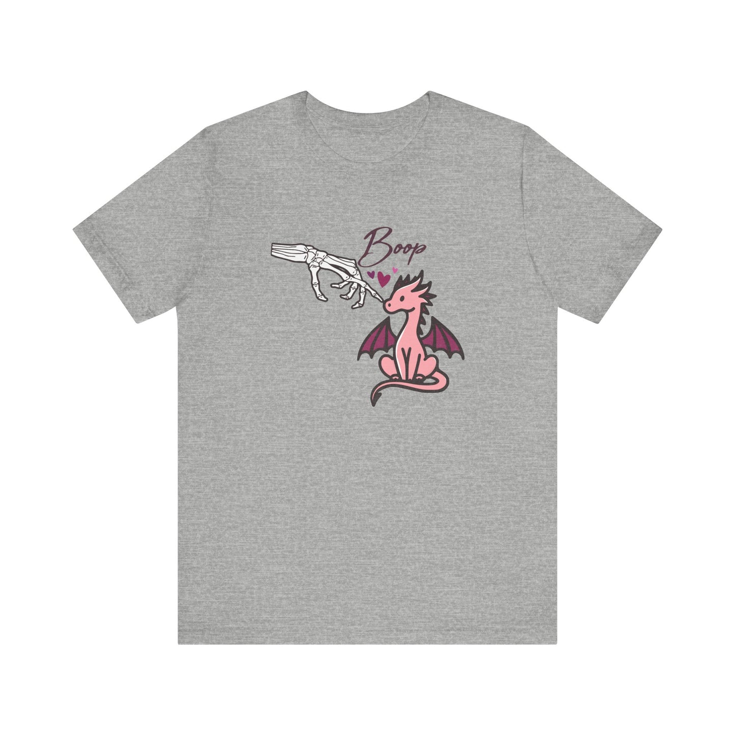 Cute Skeleton hand BOOP Tee with Dragon
