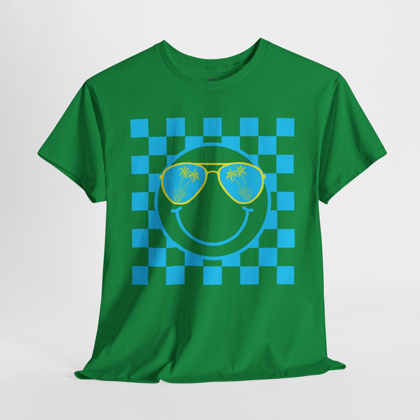 Smiley Summer Time w/ Checkers Short Sleeve Tee