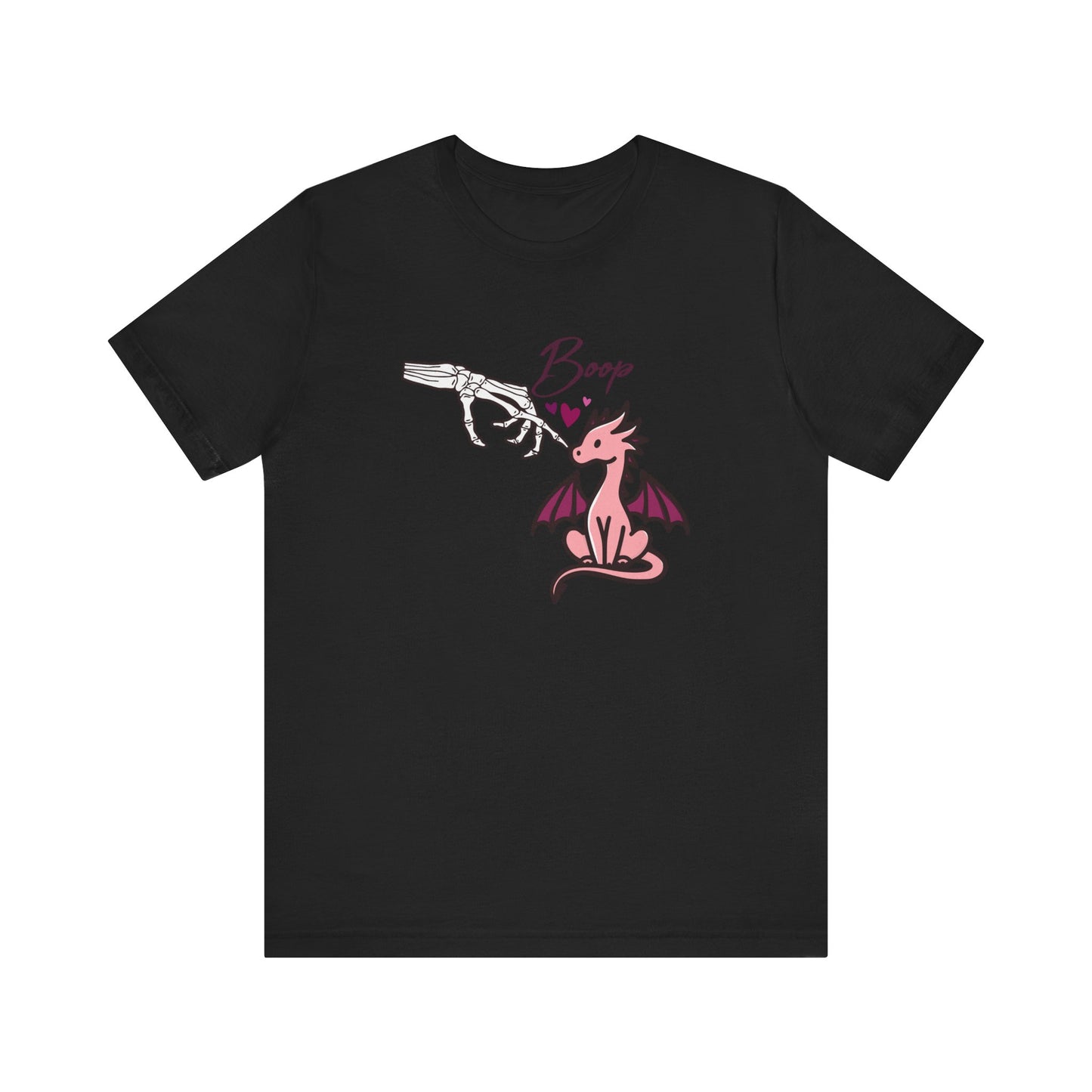 Cute Skeleton hand BOOP Tee with Dragon