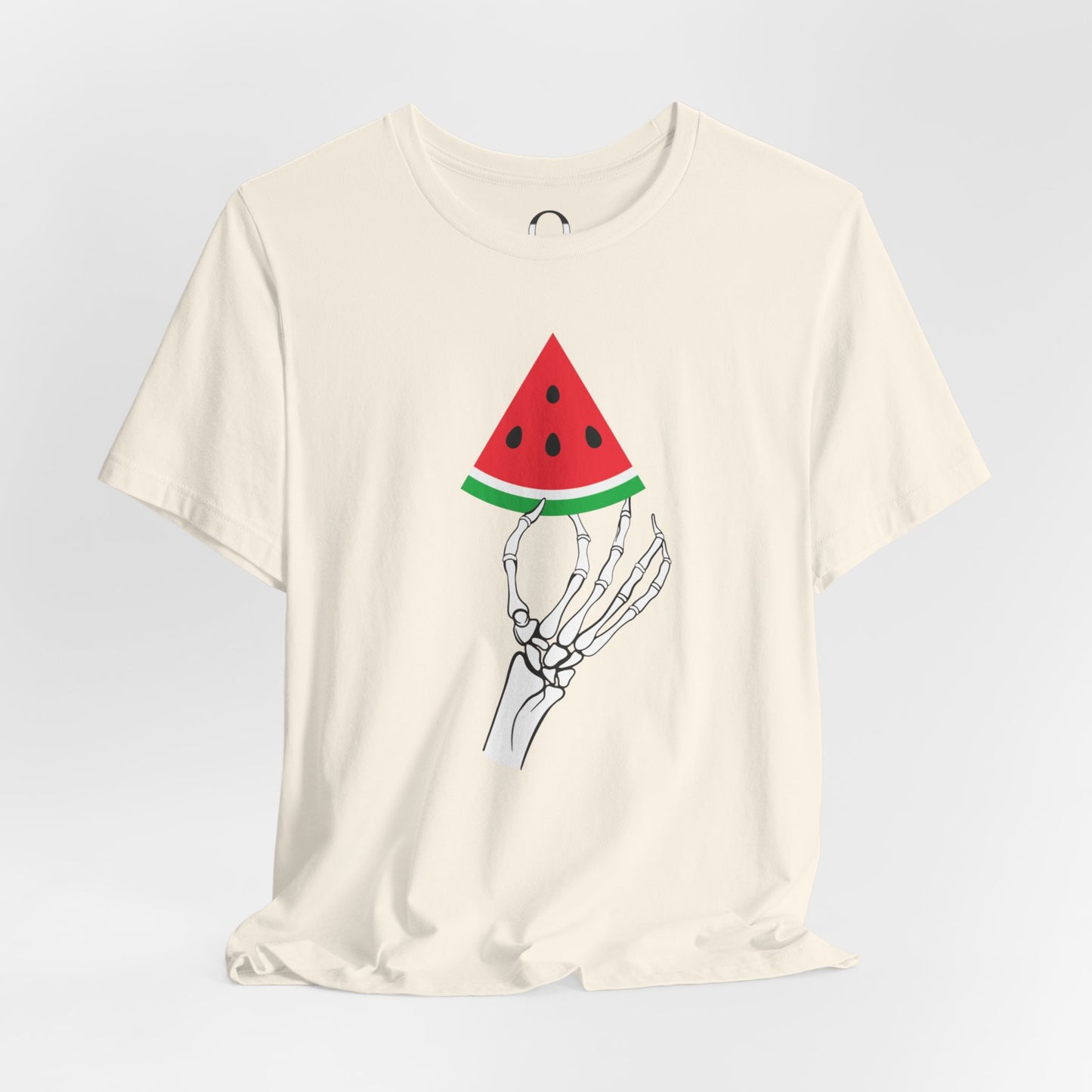 Skeleton Hand Holding A Watermelon Slice Tee