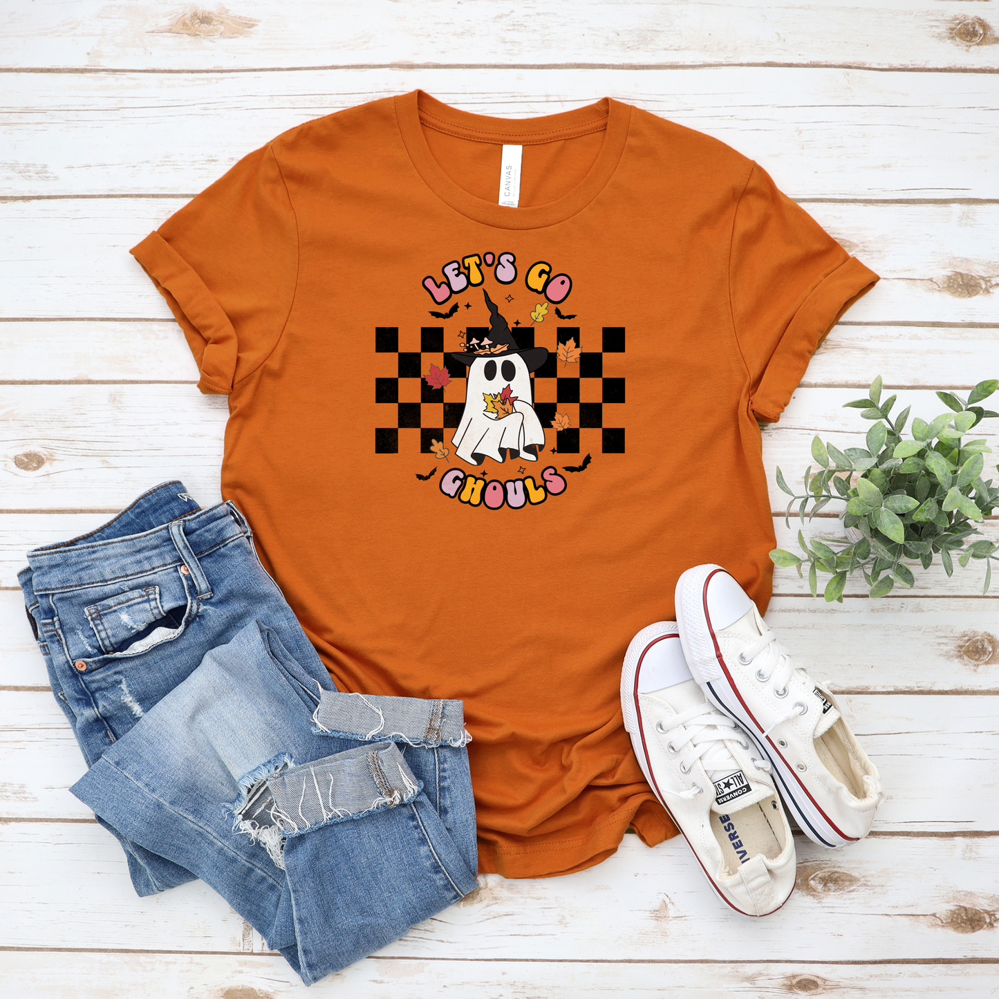 Let's Go Ghouls Ghost Tee
