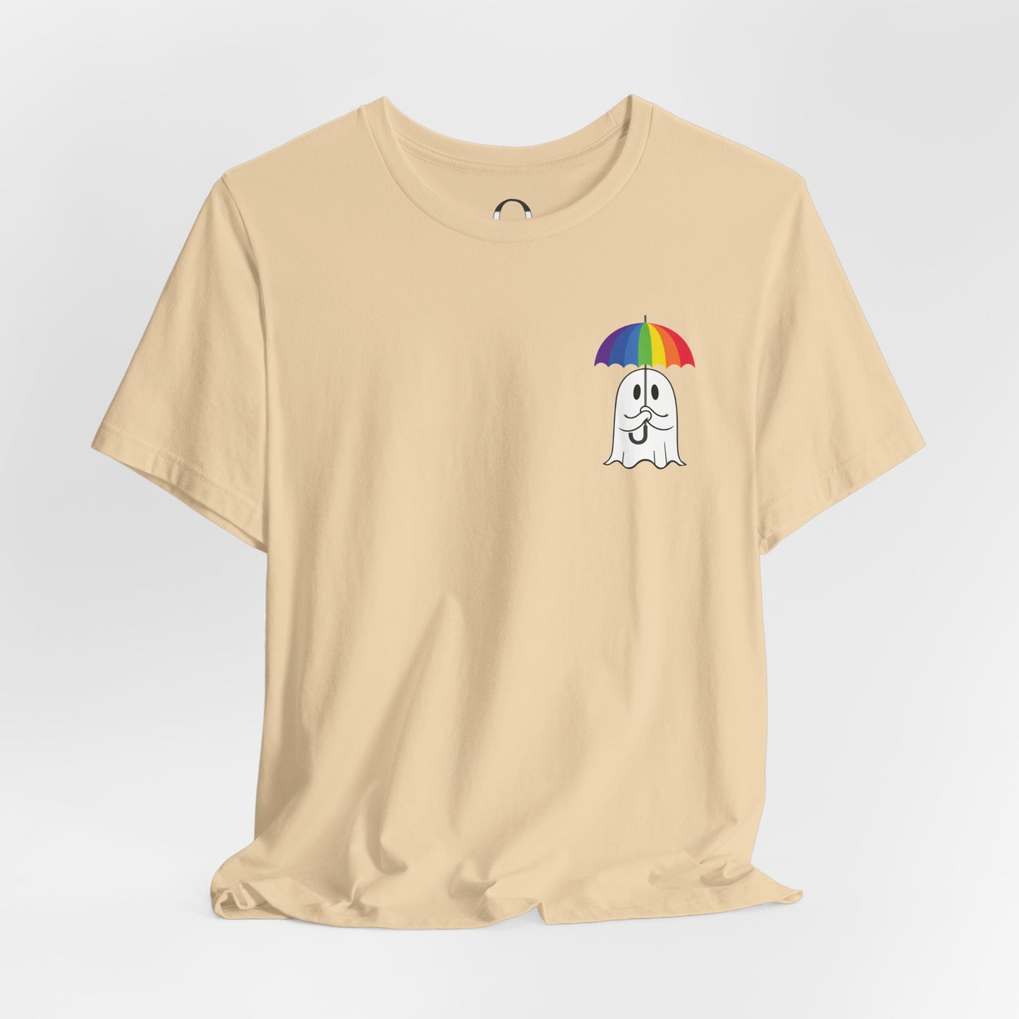 LGBTQ Pride Umbrella Ghost Pocket Shirt