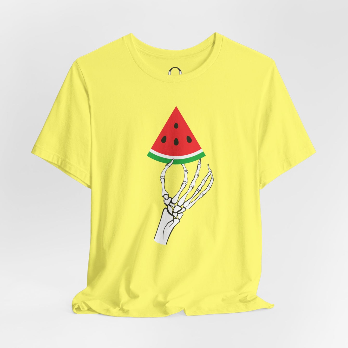 Skeleton Hand Holding A Watermelon Slice Tee