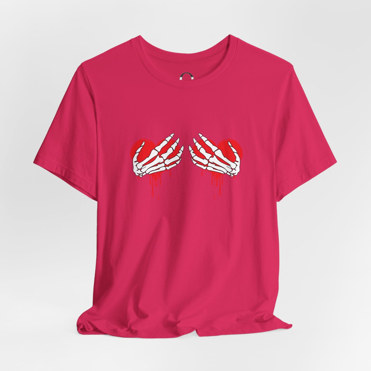 Skeleton Hands Heart Bra Shirt