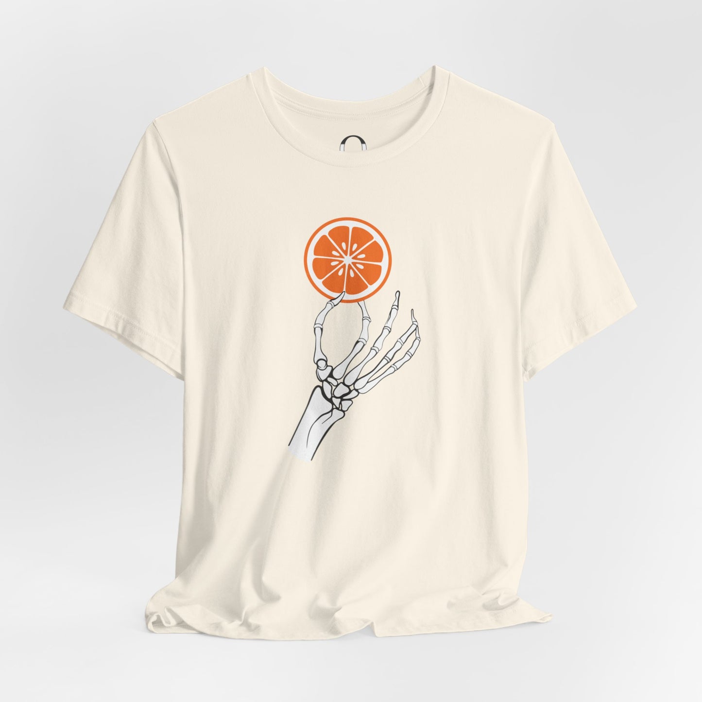 Skeleton Hand Holding An Orange Slice Tee