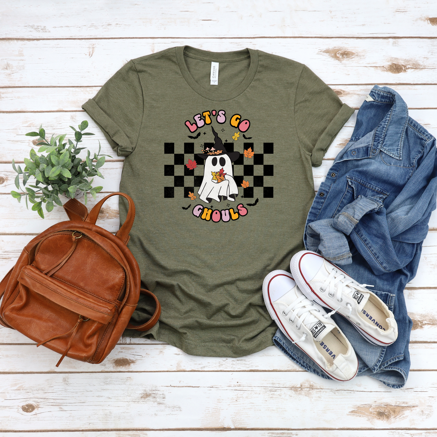 Let's Go Ghouls Ghost Tee