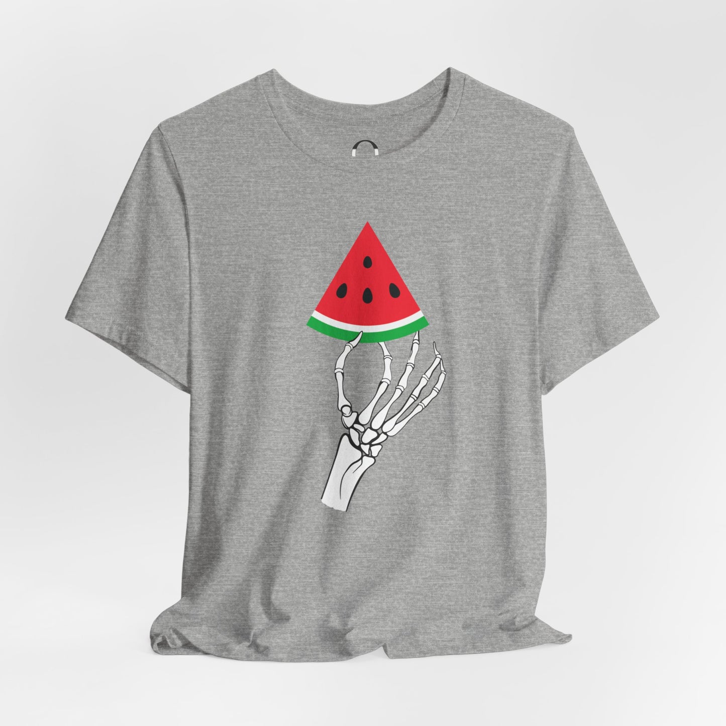 Skeleton Hand Holding A Watermelon Slice Tee