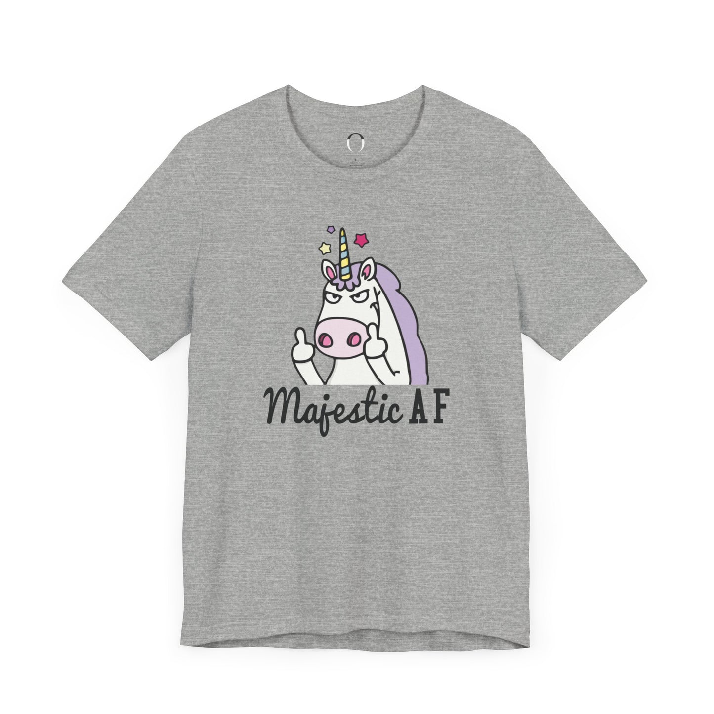 Majestic AF_ Middle Finger Unicorn Tee