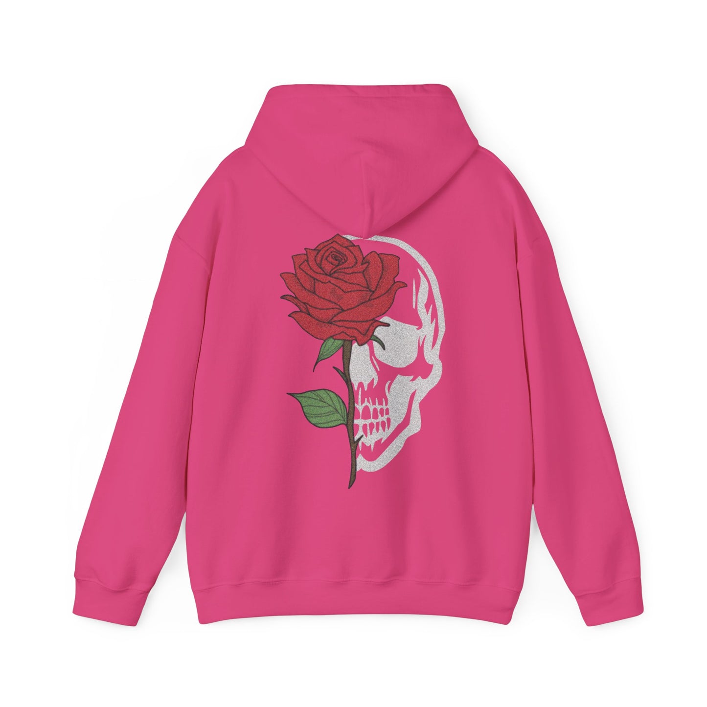 Rose/Skull Hoodie - (Back Print)