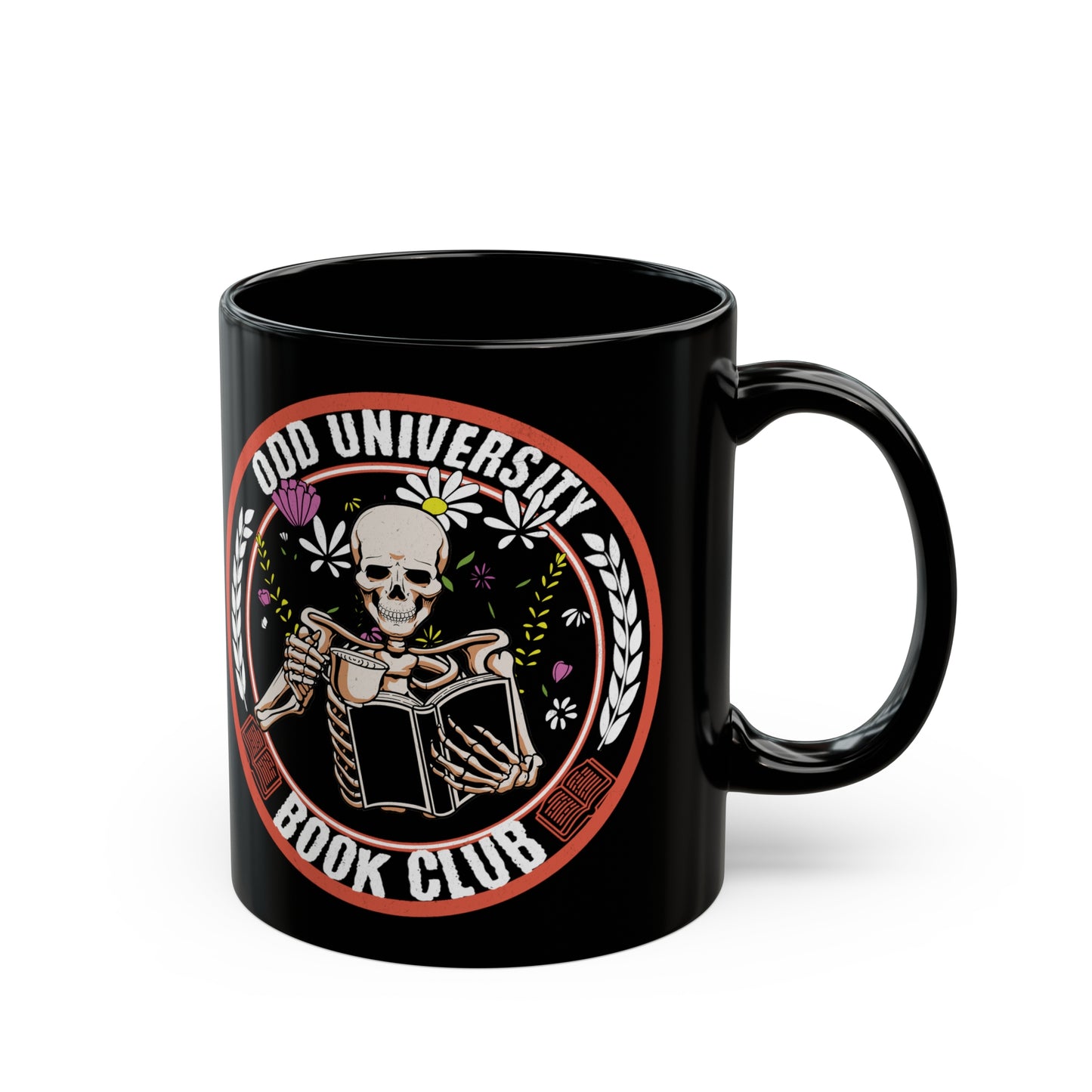 OU Book  Club - Black Mug (11oz)