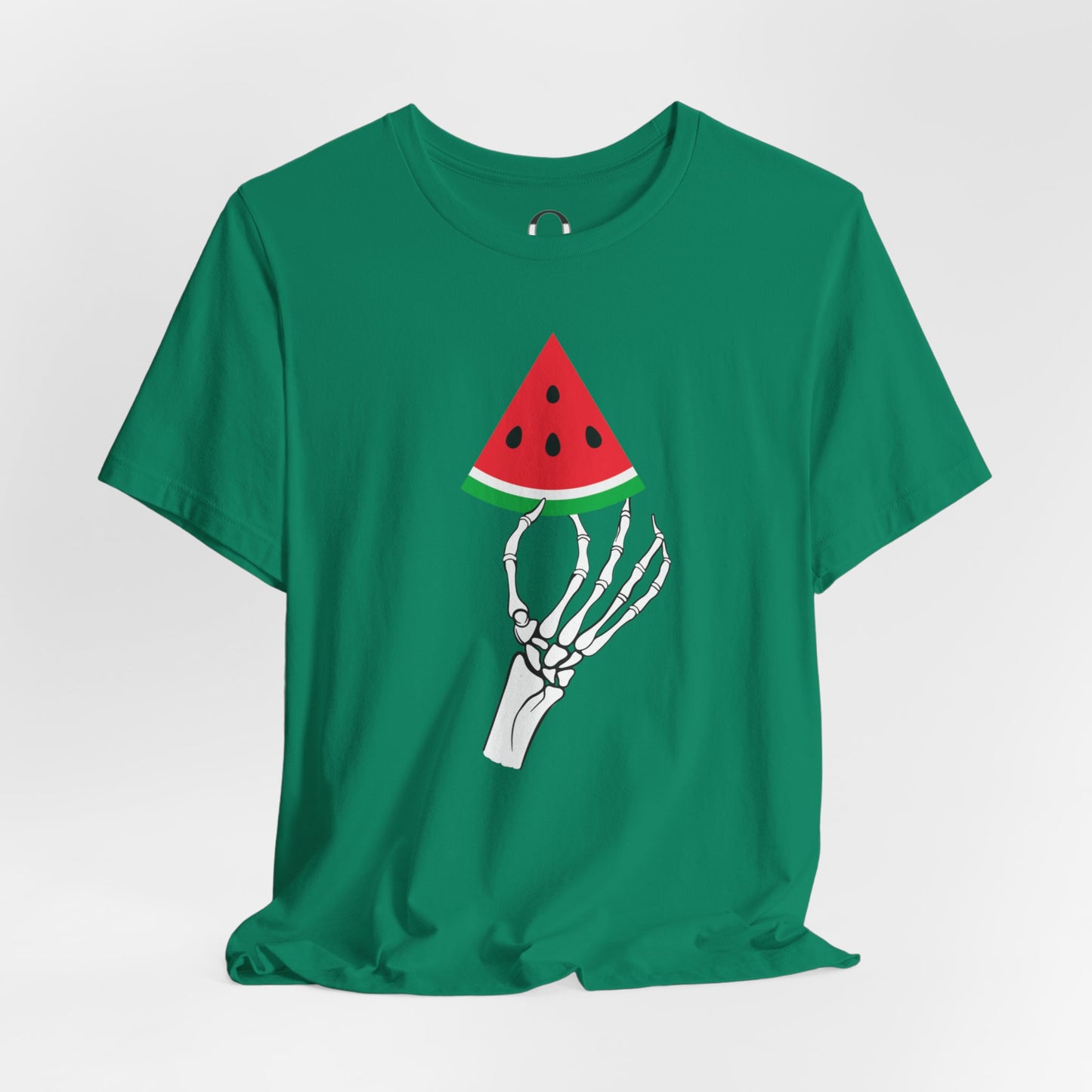 Skeleton Hand Holding A Watermelon Slice Tee