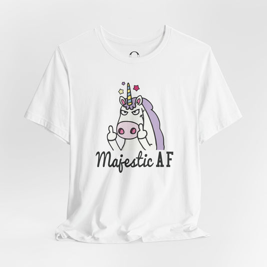 Majestic AF_ Middle Finger Unicorn Tee