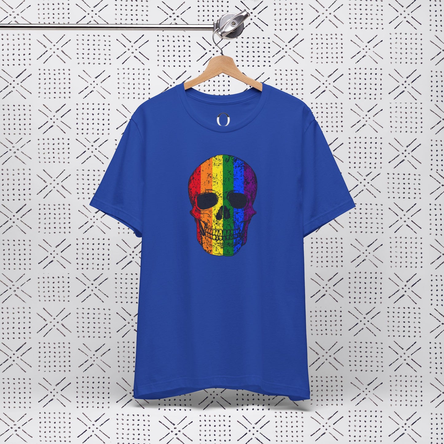 Distressed Rainbow Skull Tee