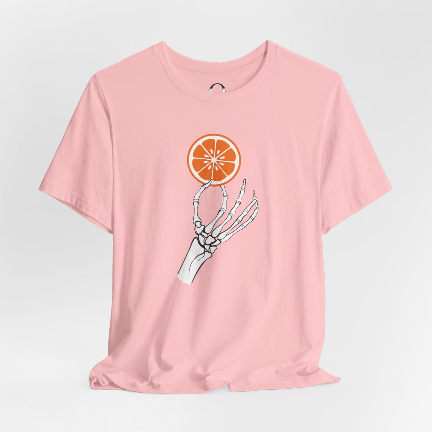 Skeleton Hand Holding An Orange Slice Tee