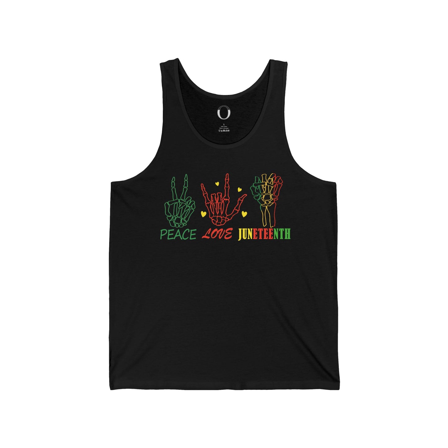 Peace. Love. Juneteenth. Jersey Tank