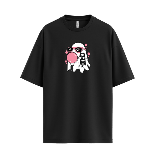 Pink Bubble Gum Ghost with Cat
