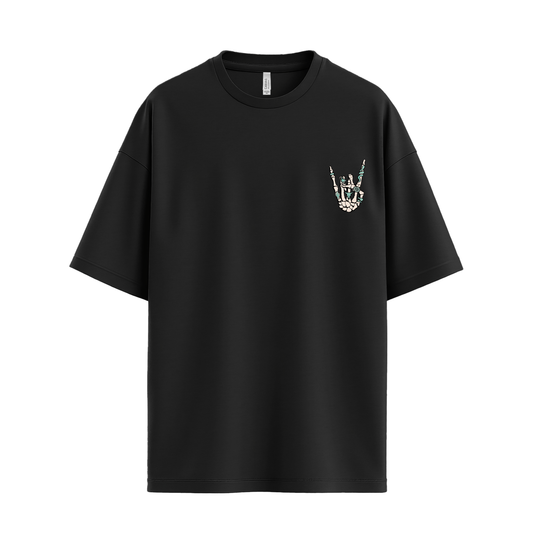 Peace Western Skeleton Hand Shirt