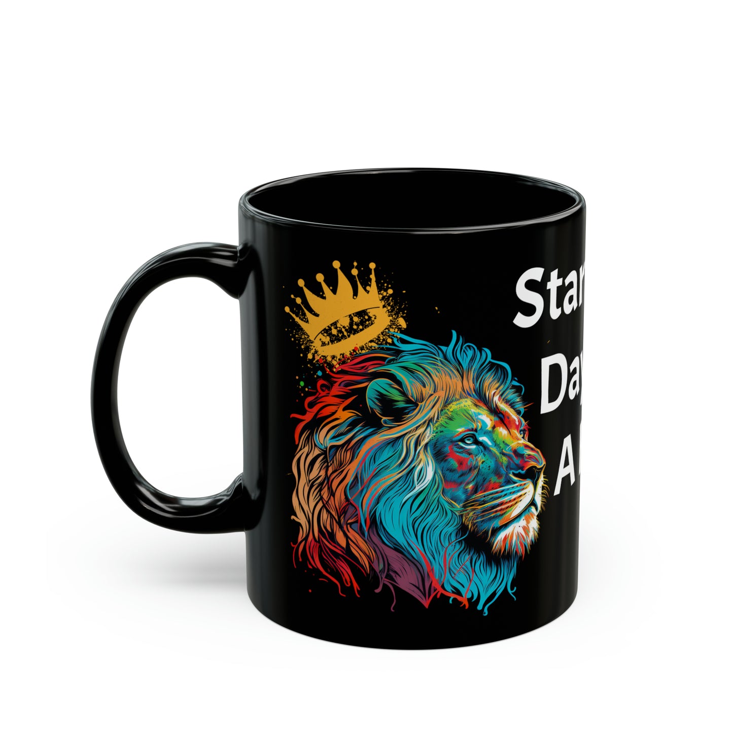 Like A King - Black Mug (11oz)