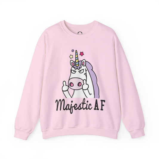 Majestic AF_ Angry Unicorn Sweatshirt