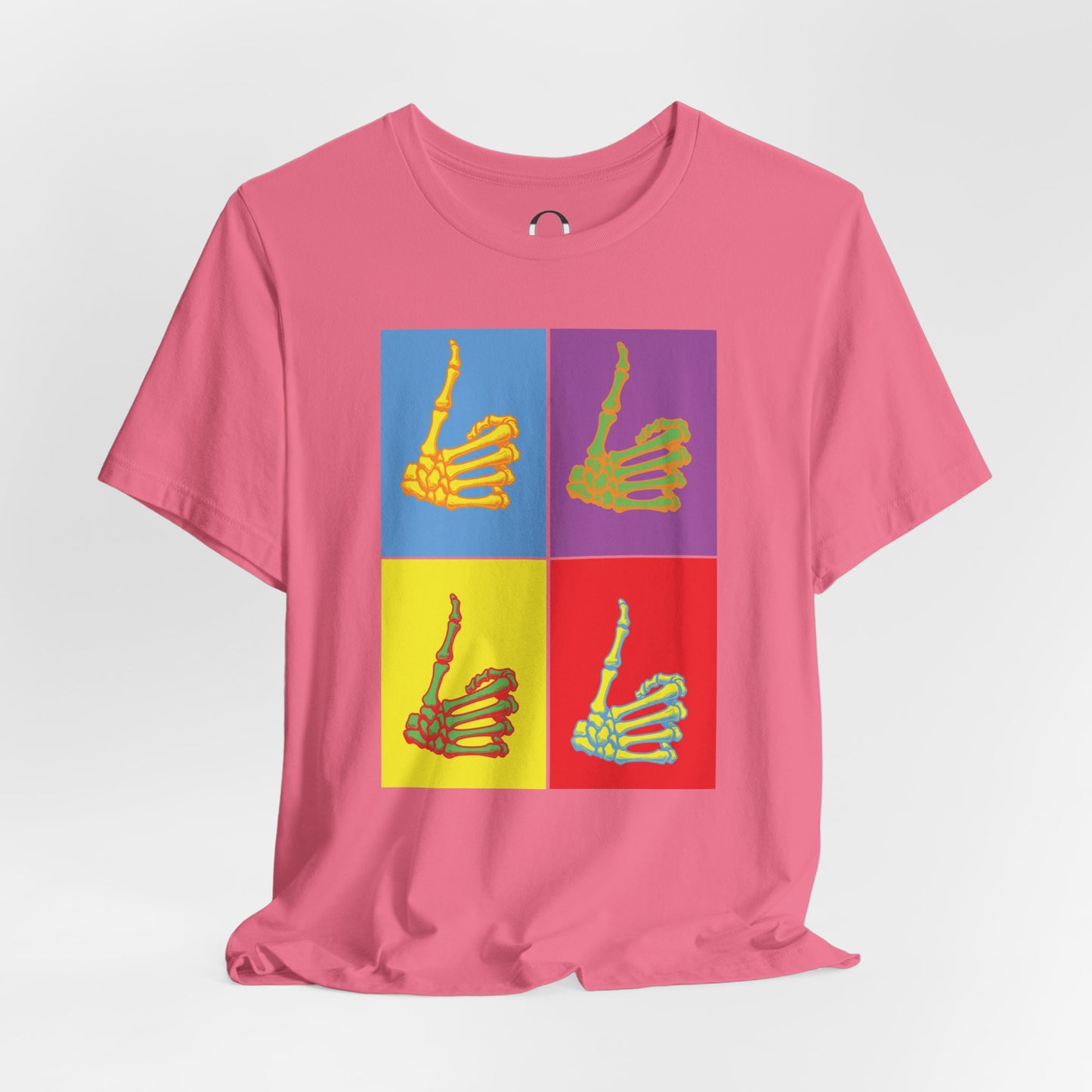 Pop Art Inspired Skeleton Hand Thumbs Up Tee