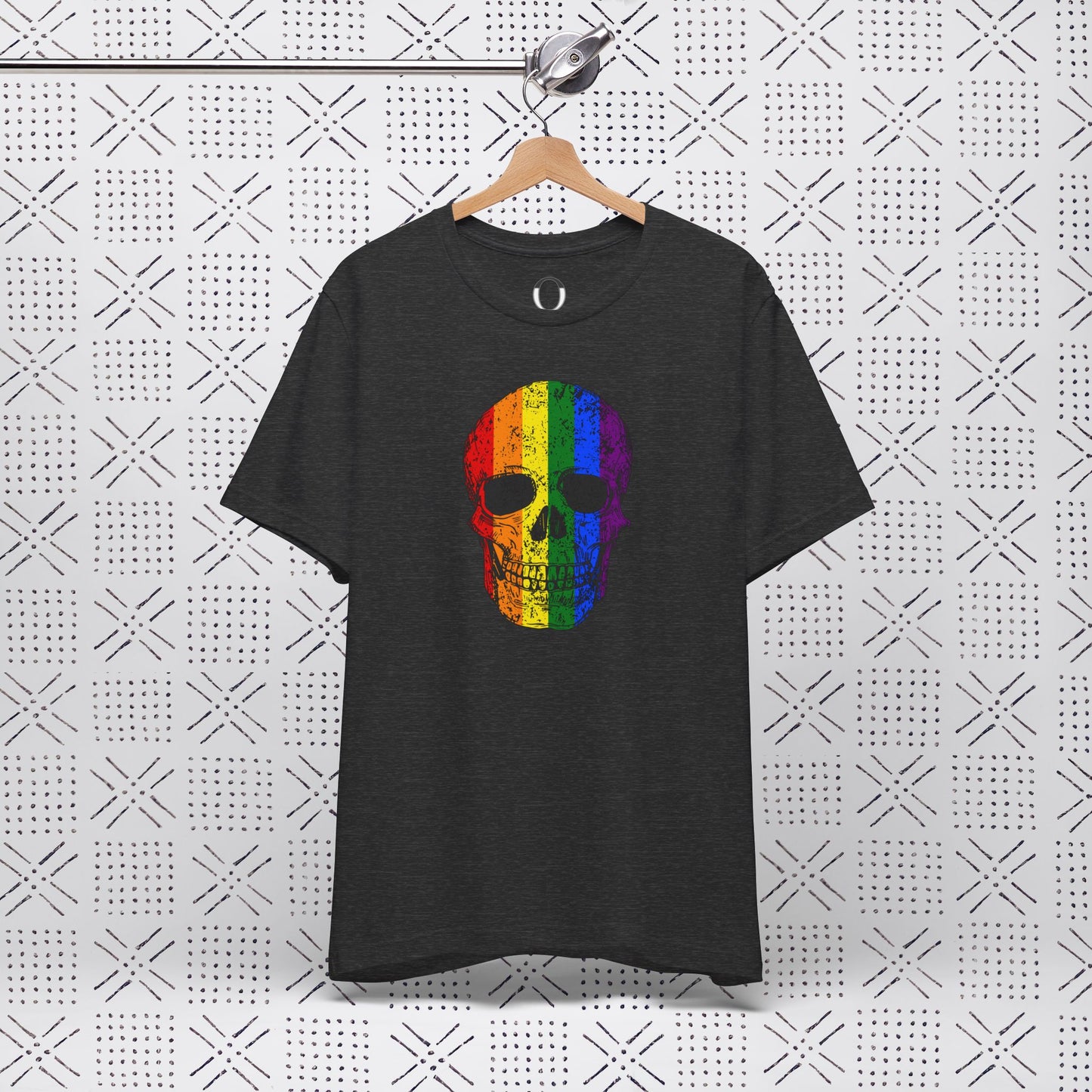 Distressed Rainbow Skull Tee