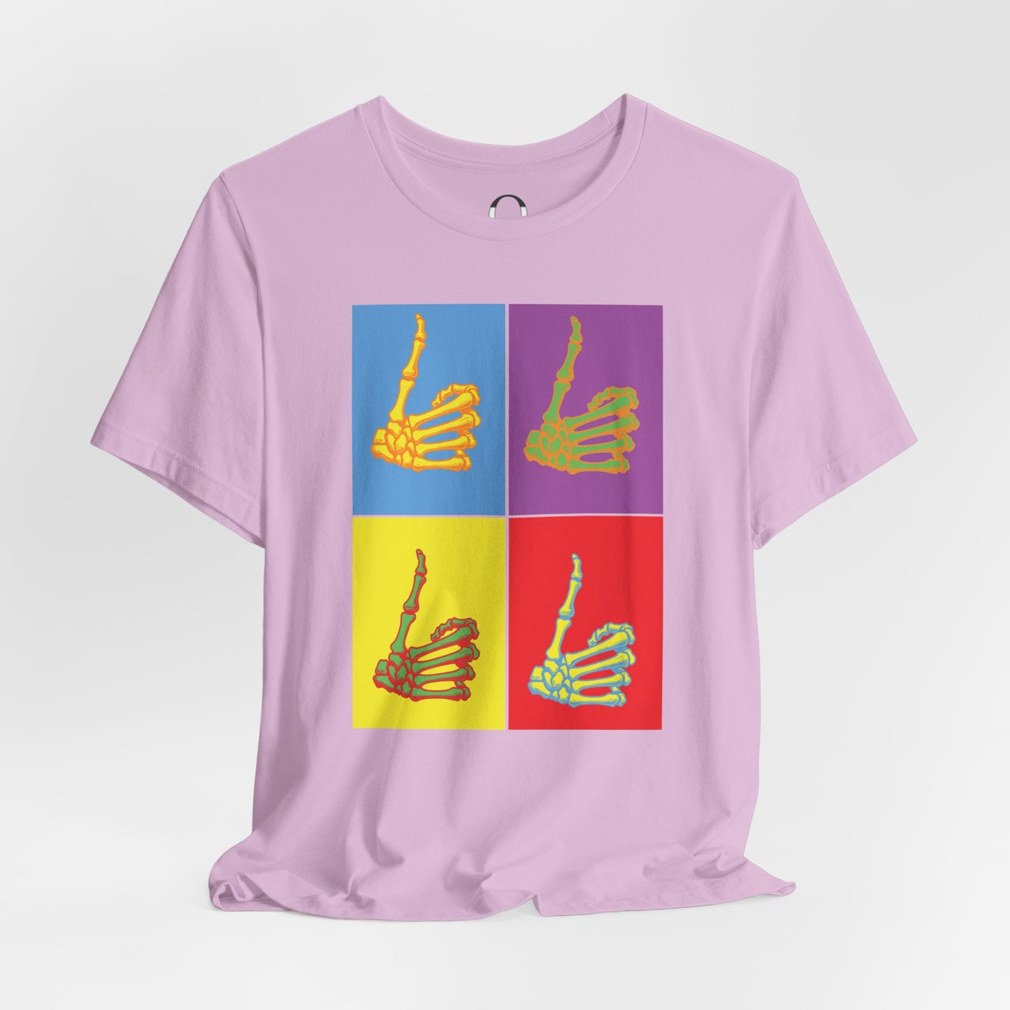 Pop Art Inspired Skeleton Hand Thumbs Up Tee