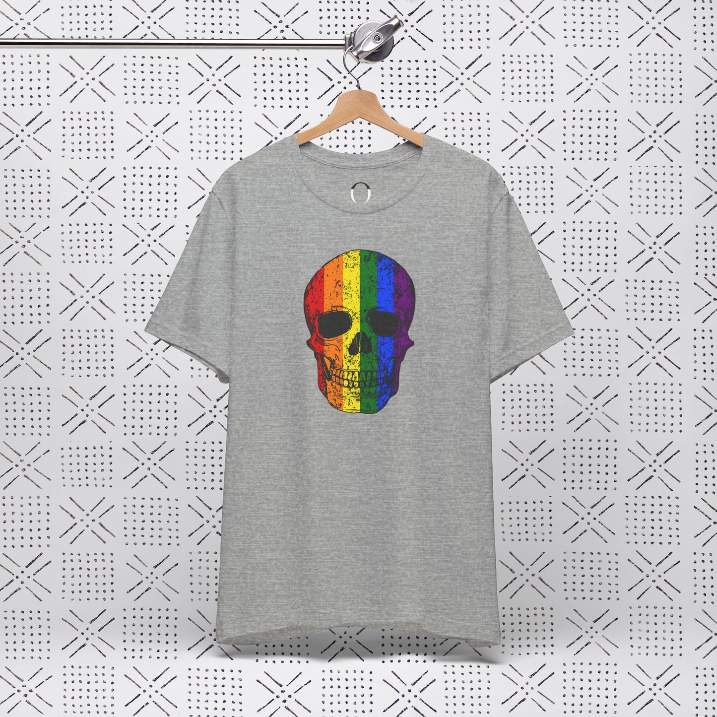 Distressed Rainbow Skull Tee