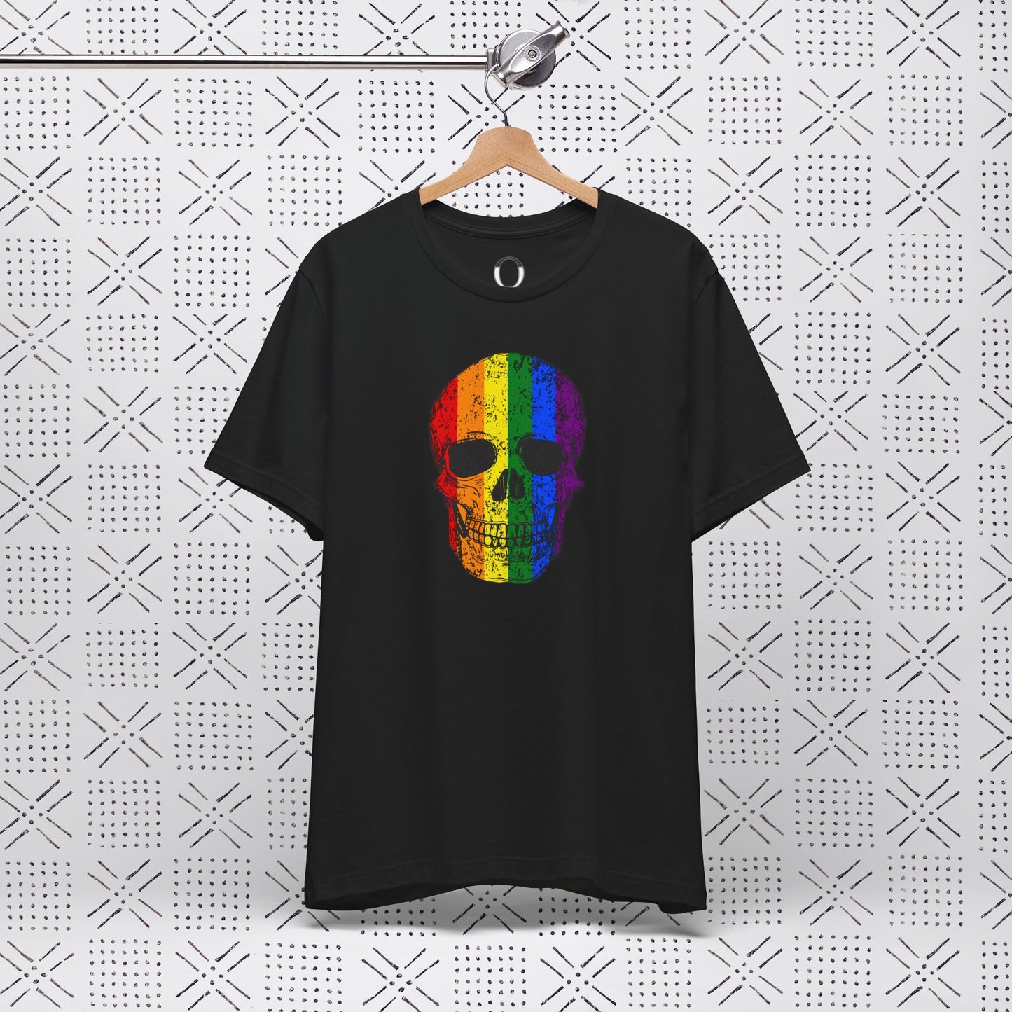 Distressed Rainbow Skull Tee