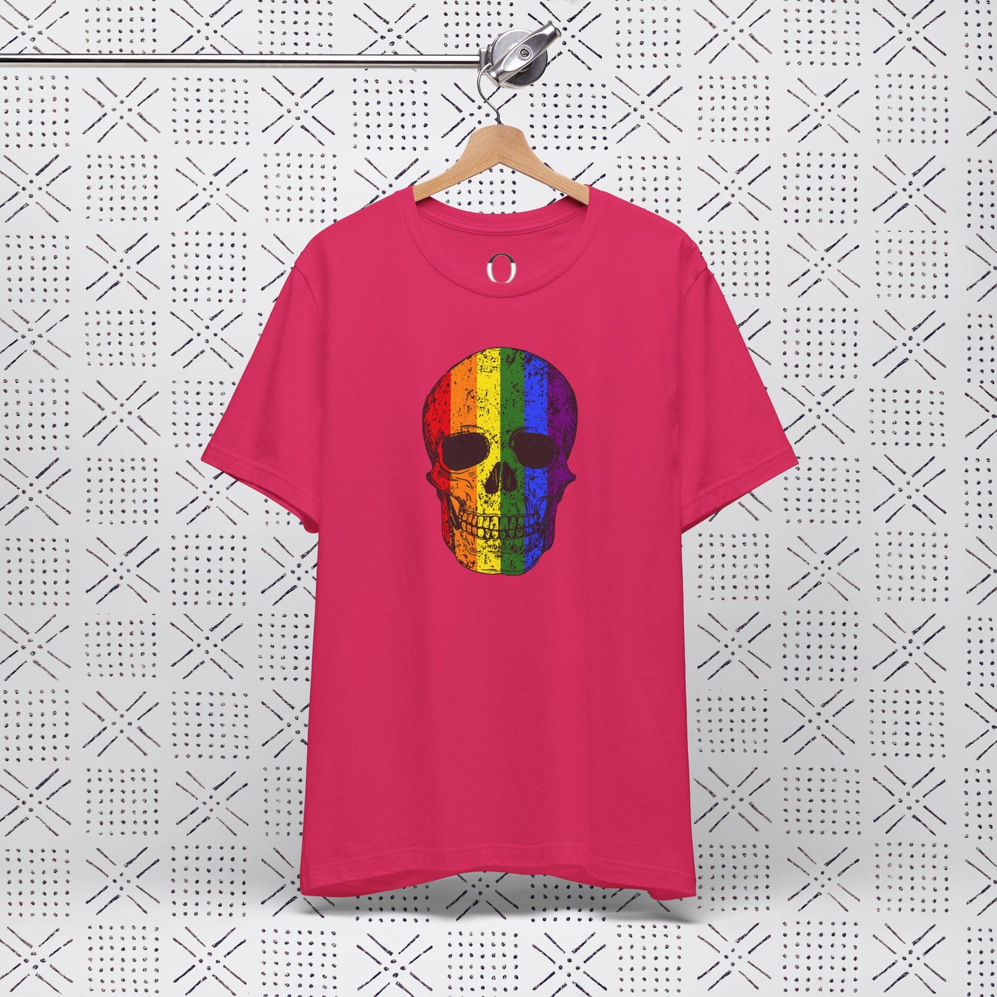 Distressed Rainbow Skull Tee