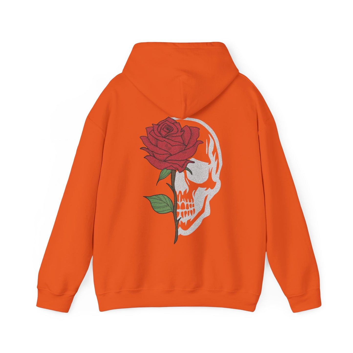 Rose/Skull Hoodie - (Back Print)