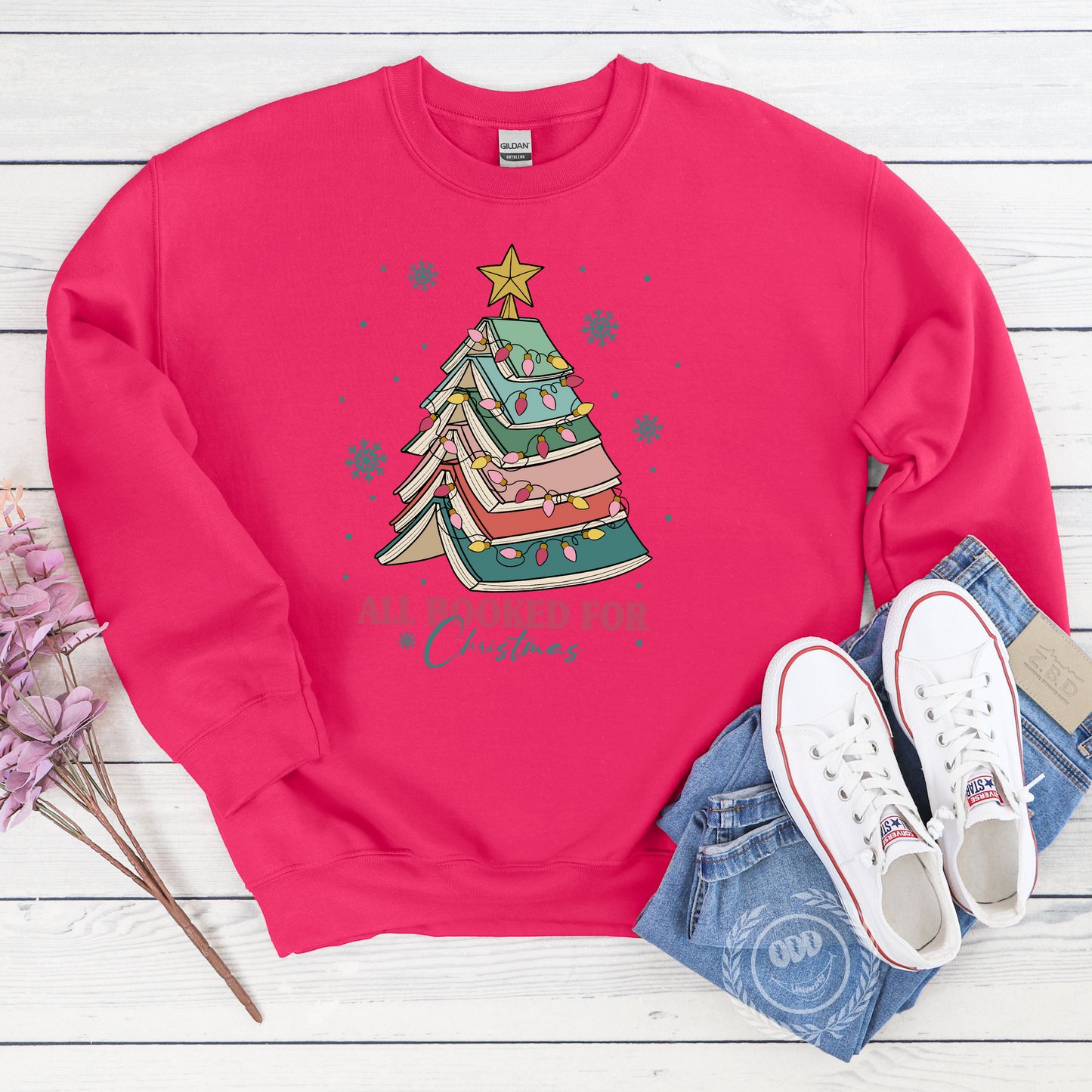 All Booked For Christmas Sweatshirt