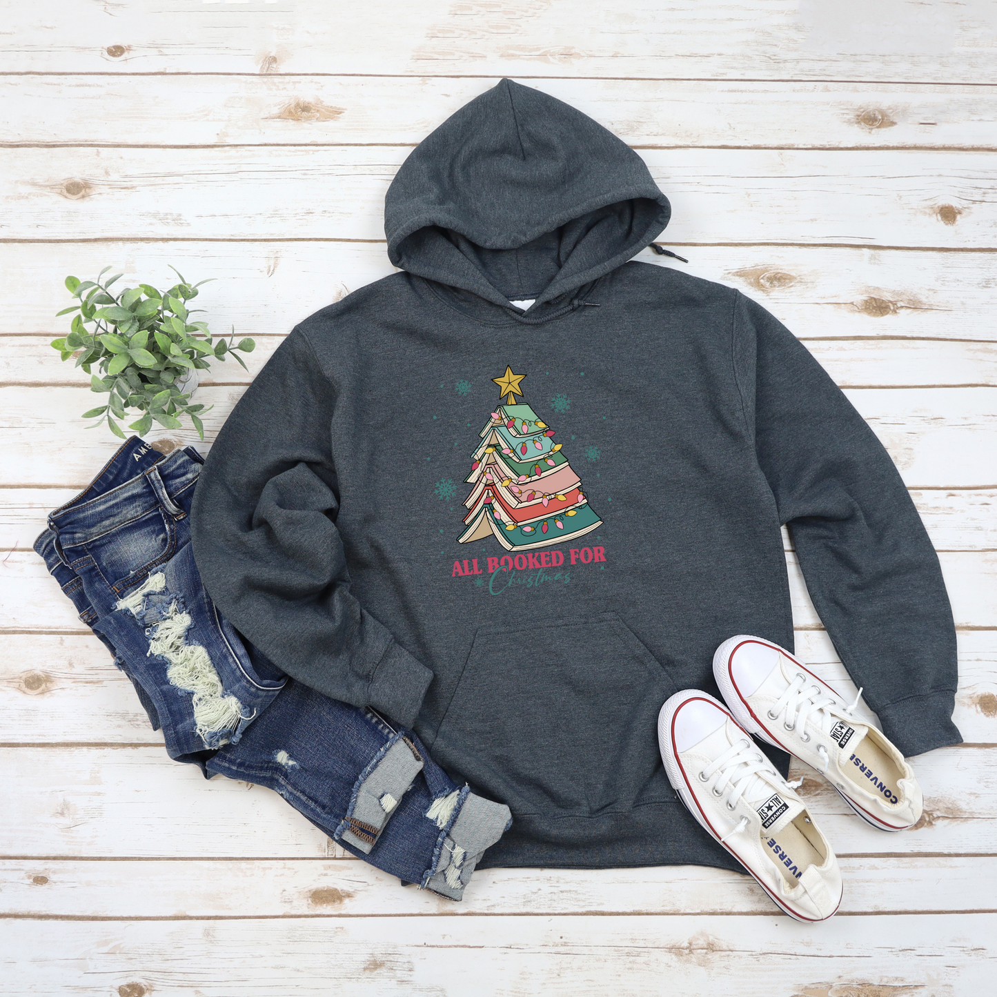 All Booked For Christmas Hoodie