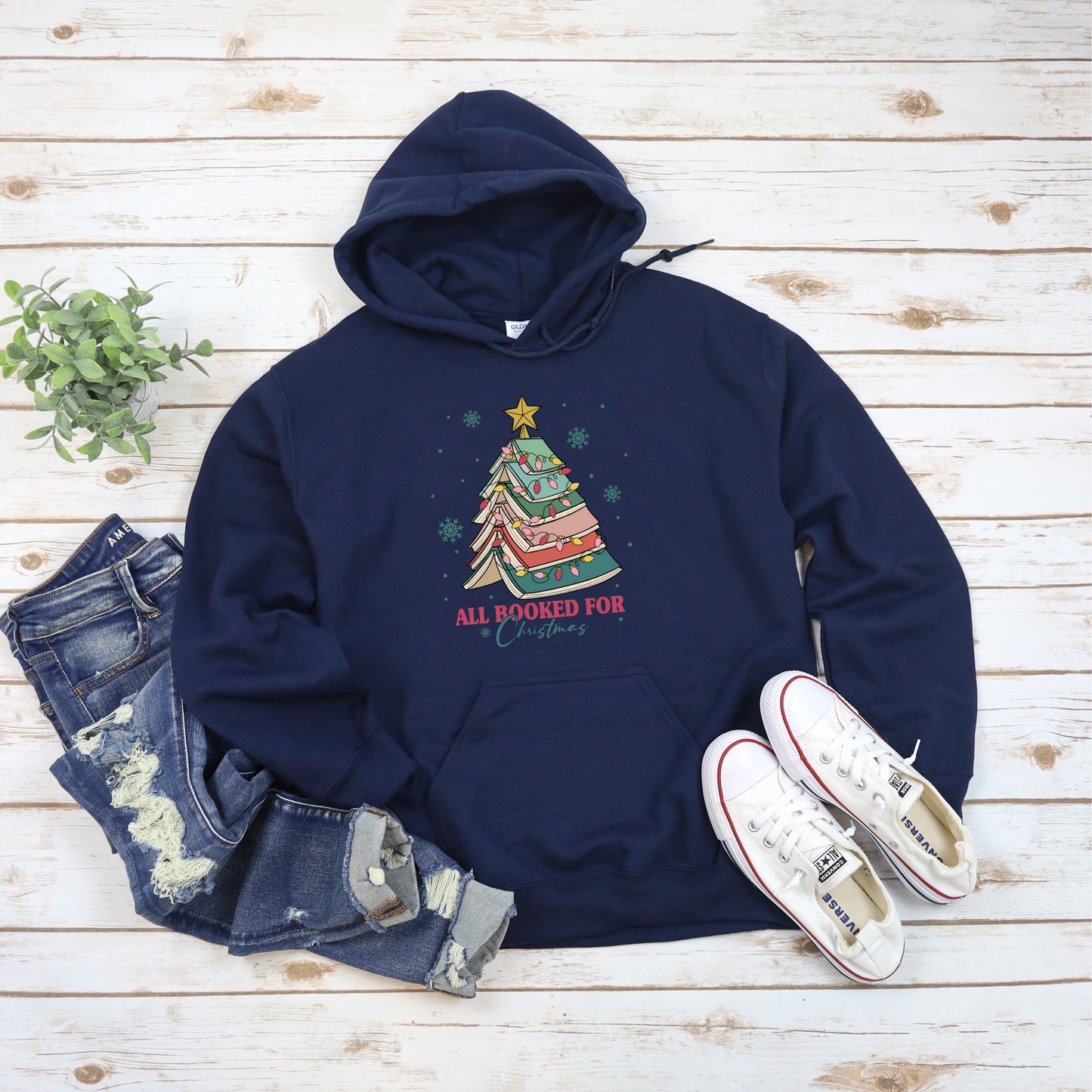 All Booked For Christmas Hoodie