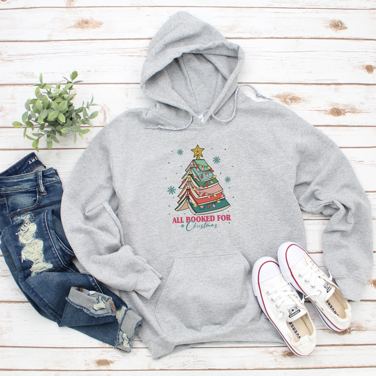 All Booked For Christmas Hoodie