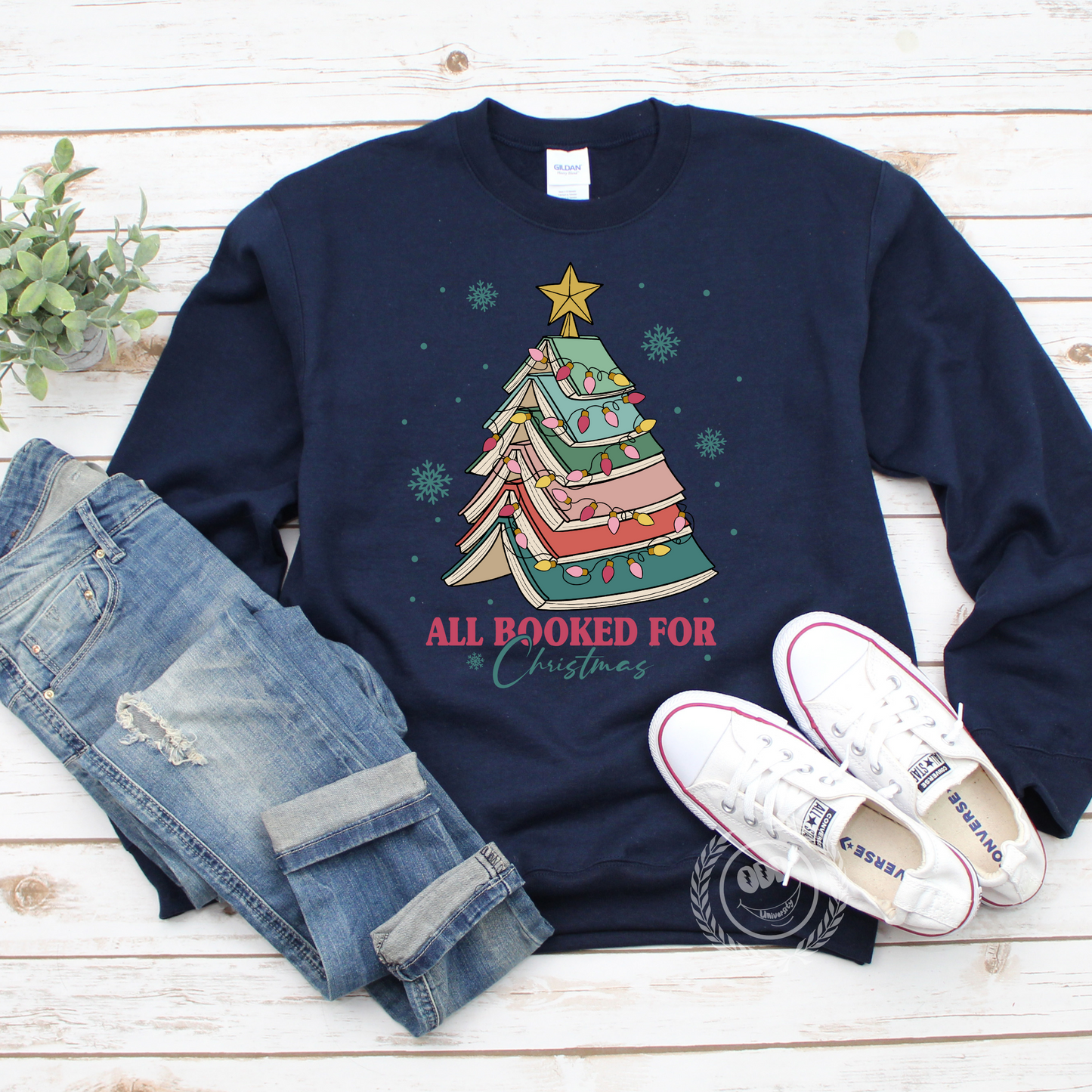 All Booked For Christmas Sweatshirt