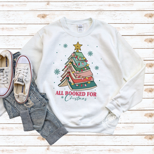 All Booked For Christmas Sweatshirt