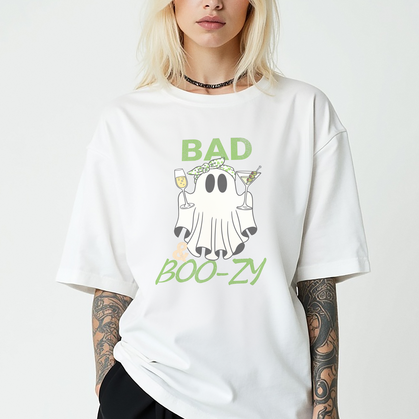 Bad and Boo-zy Ghost Tee
