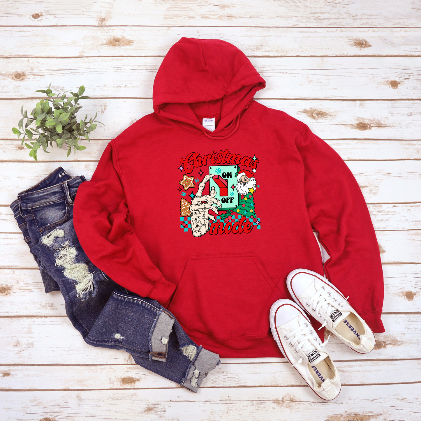 Christmas Mode On Hoodie