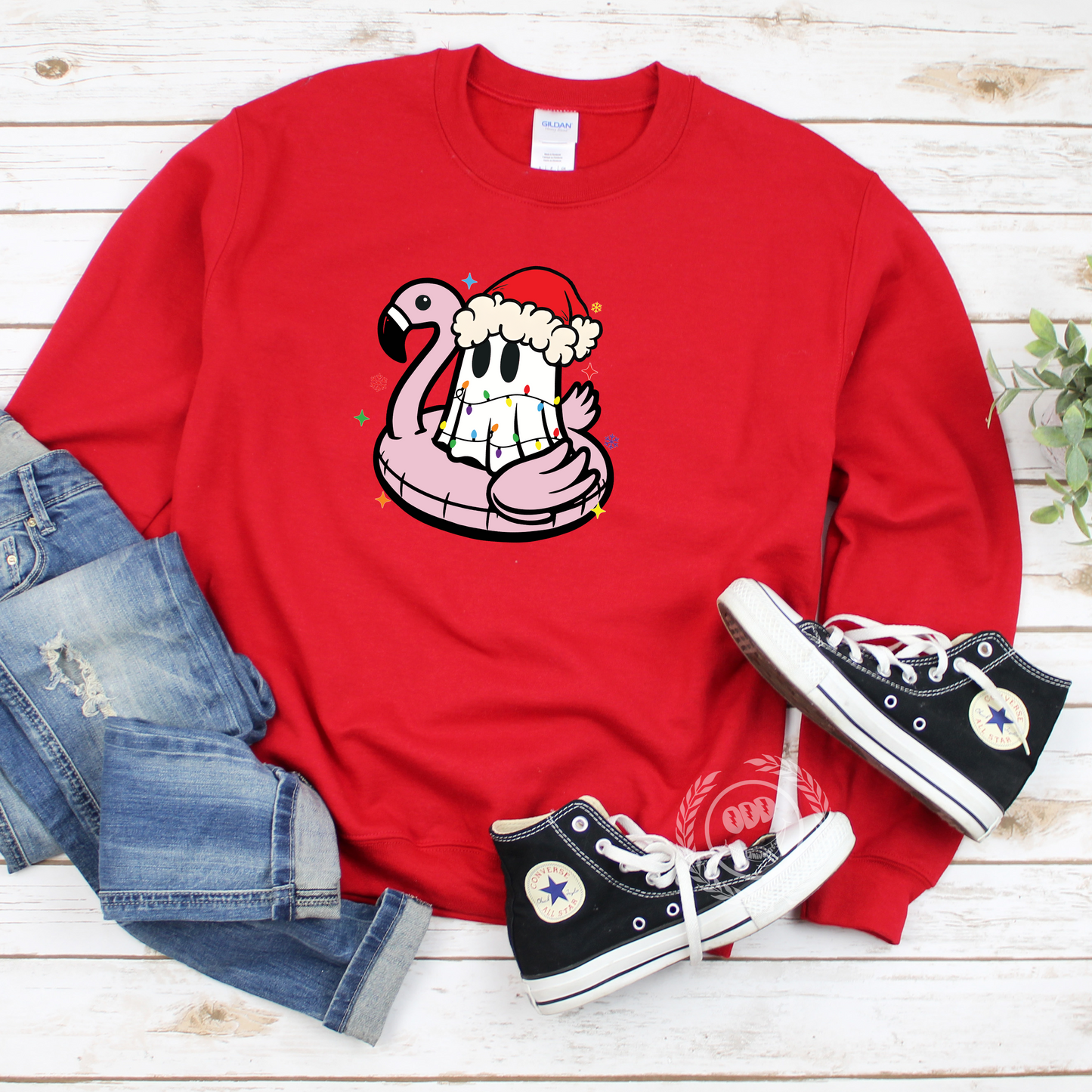 Summer During Christmas Ghost Sweatshirt