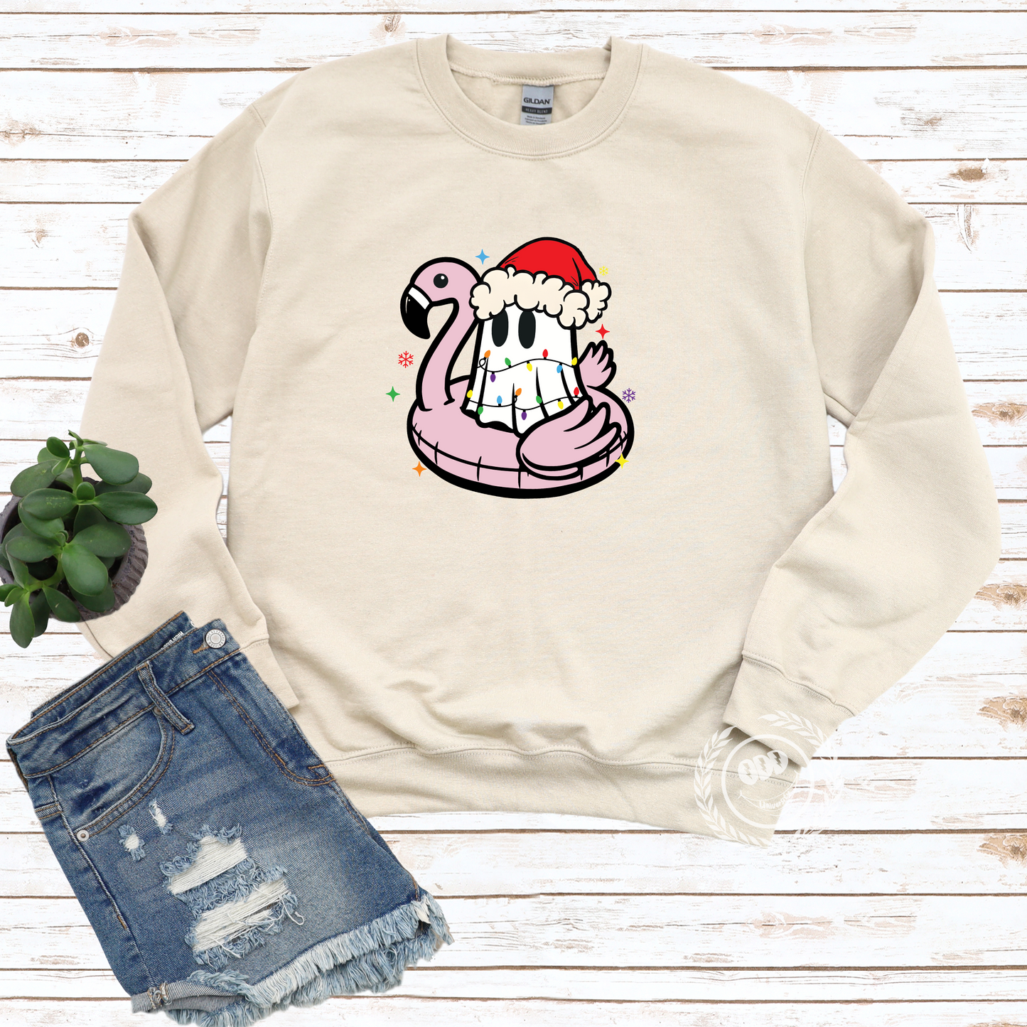 Summer During Christmas Ghost Sweatshirt