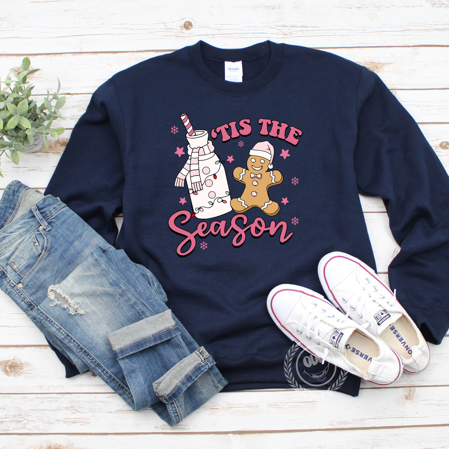 'Tis The Season -Gingerbread and Milk Sweatshirt