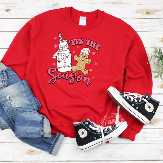 'Tis The Season -Gingerbread and Milk Sweatshirt